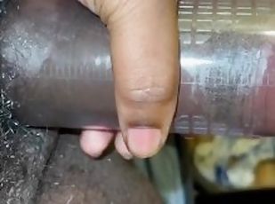 amatir, cumshot-keluarnya-sperma, berkulit-hitam, penis-besar, remaja, sudut-pandang, seorang-diri, penis