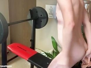 amatør, anal, legetøj, bøsse, fødder, blond, dildo, solo, træningscenter, twink