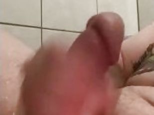 bad, masturbation, amatör, par, pov, man, sprut, dusch, ensam, verklighet