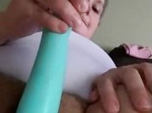 masturbation, orgasm, amatör, mogen, milf, leksak, bbw, dildo, ensam, tatuering