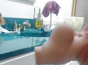 Bathroom  fun with the sex toy