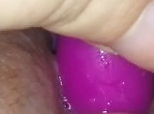 masturbation, orgasm, fitta-pussy, kvinnligt-sprut, amatör, brudar, leksak, pov, ensam, vått