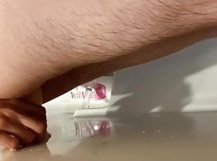 baignade, amateur, anal, jouet, douche, solo, taquinerie