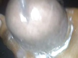 masturbación, amateur, negra-ebony, polla-enorme, a-solas, polla