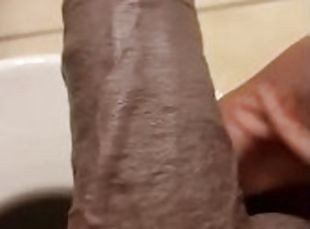 masturbation, amateur, énorme-bite, branlette, secousses, point-de-vue, solo, bite