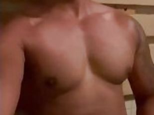 public, amateur, énorme-bite, gay, branlette, black, solo, musclé, bite