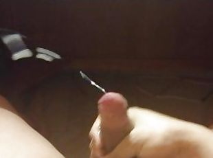 onani, amatør, cumshot, stor-pikk, handjob, pov, cum, alene, pikk