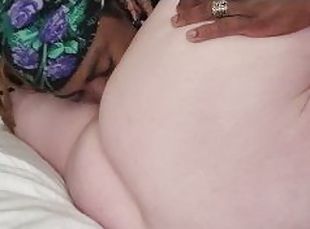 orgasme, chatte-pussy, amateur, interracial, belle-femme-ronde, mari