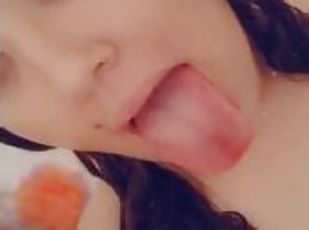 asiatique, papa, amateur, belle-femme-ronde, ejaculation, solo, pappounet