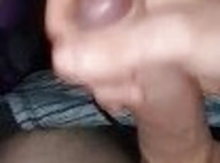 masturbation, amateur, ejaculation-sur-le-corps, énorme-bite, branlette, solo, bite