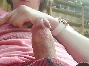 masturbation, amateur, solo, blanc, bite