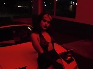 asiático, amateur, babes, latino, coche, a-solas, gótico