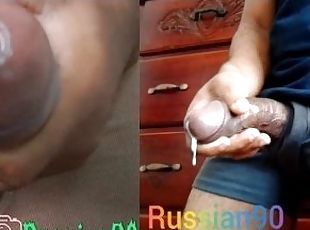 masturbation, amatör, cumshot, gigantisk-kuk, gay, avrunkning, svart, juckande, pov, sprut