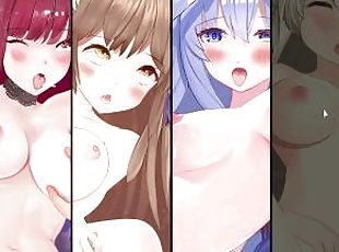 pakaļa, lielās-krūtis, amatieris, tūpļa, minēts, milzīgs-dzimumloceklis, anime, hentai, bumbulīši, penis