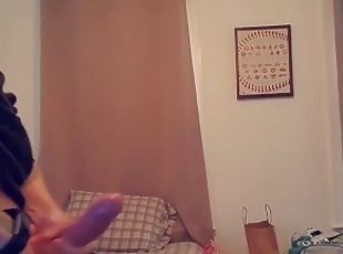 énorme, masturbation, amateur, ejaculation-sur-le-corps, énorme-bite, branlette, massive, solo, bite