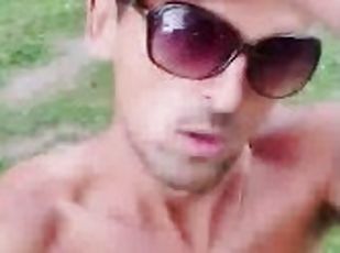 en-plein-air, public, amateur, gay, européenne, euro, webcam, solo, réalité