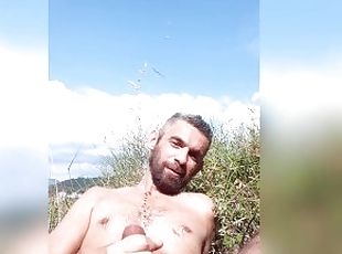 masturbation, en-plein-air, amateur, ejaculation-sur-le-corps, gay, secousses, solo