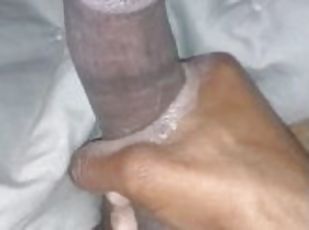 masturbation, amateur, ébène, énorme-bite, black, bite