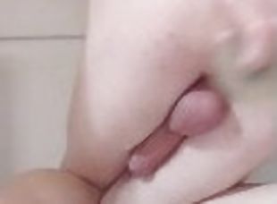 masturbation, amateur, ejaculation-sur-le-corps, gay, pieds, secousses, gode, fétiche, solo, minet