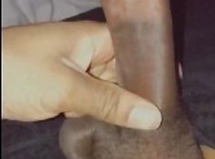 masturbation, amateur, énorme-bite, branlette, black, point-de-vue, solo, lait, bite