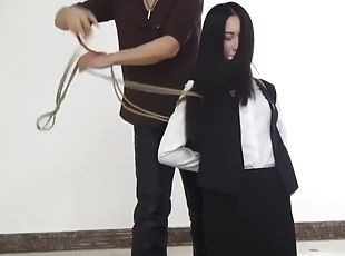 asiatique, japonais, bdsm, fétiche, bondage, patron, brunette