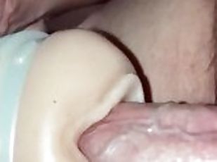 masturbation, orgasme, amateur, énorme-bite, jouet, solo, bite