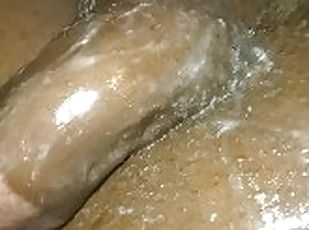 masturbation, amateur, ejaculation-sur-le-corps, ébène, énorme-bite, ejaculation, solo, réalité, bite