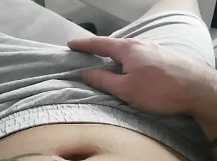 masturbation, amatör, cumshot, gigantisk-kuk, avrunkning, fransk, ensam, kuk