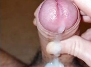 ejaculation-sur-le-corps, énorme-bite, gay, branlette, point-de-vue, solo, bite