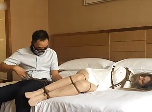 アジアの, bdsm, ブロンド, フェティッシュ, 中国人, ボンデージ