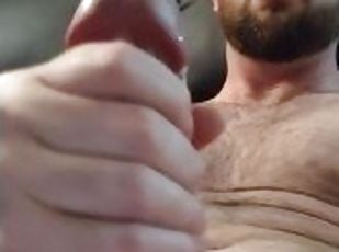 Big white cock cumming hard