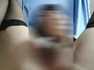 asiatique, énorme, masturbation, transsexuelle, amateur, anal, jouet, ladyboy, gode, solo