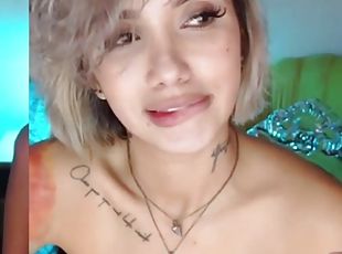 teta-grande, amador, brinquedo, loira, webcam, sozinho, tatuagem