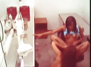 masturbación, orgasmo, coño-pussy, babes, lesbiana, negra, con-los-dedos, natural, chupando