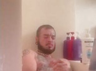 baignade, masturbation, amateur, anal, ejaculation-sur-le-corps, énorme-bite, ados, doigtage, douche, solo