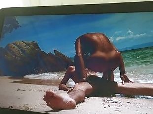 orgasme, chatte-pussy, giclée, amateur, fellation, couple, point-de-vue, ejaculation, chevauchement, rasé