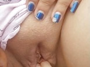 fisse-pussy, amatør, milf, fingering, have, brunette, tatovering