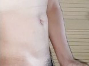 asiatique, public, amateur, ejaculation-sur-le-corps, gay, branlette, solo, minet, bite