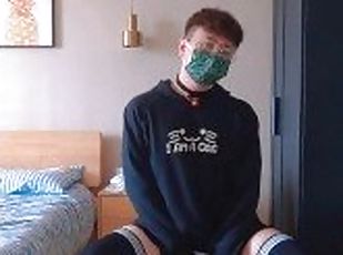 amatør, cumshot, homofil, japansk, strømper-stockings, høyskole, alene, twink