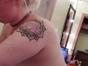 orgasm, amatör, avsugning, gigantisk-kuk, hemmagjord, par, bbw, ritt, tatuering, kuk