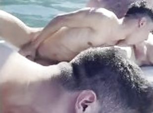 orgie, public, interracial, gay, pornstar, ejaculation-interne, sexe-de-groupe, musclé, minet, bite