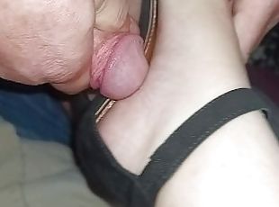 amatør, bbw, lubben, føtter, fetisj, footjob