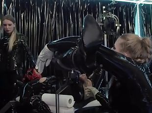 anál, nemecké, bdsm, blondýna, fetišistické, latex, zväzovanie, ženská-dominancia