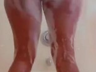 mandi, pelancapan, amateur, matang, perempuan-jelita, perempuan-afrika, pov, mandi-shower, solo