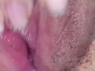 clitóris, peluda, cona-pussy, amador, babes, adolescente, latina, penetração-de-braço, pov, sozinho