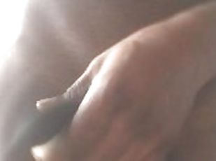 masturbation, amateur, ejaculation-sur-le-corps, énorme-bite, branlette, black, solo, réalité, bite