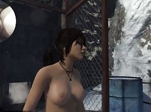 TOMB RAIDER NUDE EDITION COCK CAM GAMEPLAY #5