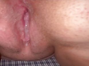 doggy, gravid, pussy, amatør, anal, cumshot, stor-pikk, interracial, leke, creampie