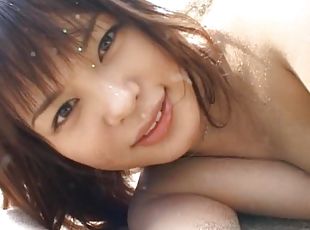 asiatique, en-plein-air, babes, ejaculation-sur-le-corps, japonais, plage, hirondelle, sur-le-visage, ejaculation, mignonne