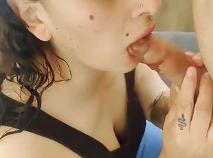 amateur, fetichista, morena, tatuaje